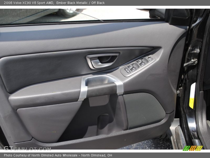 Ember Black Metallic / Off Black 2008 Volvo XC90 V8 Sport AWD