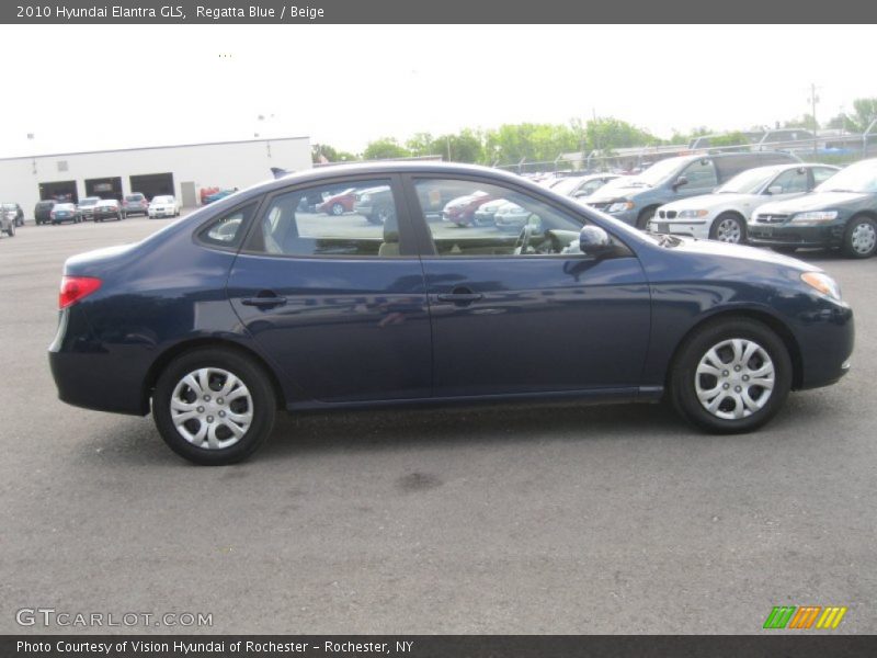 Regatta Blue / Beige 2010 Hyundai Elantra GLS