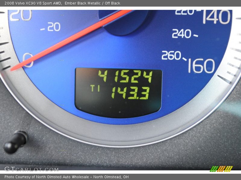 Ember Black Metallic / Off Black 2008 Volvo XC90 V8 Sport AWD