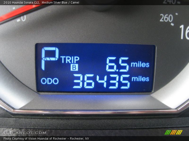 Medium Silver Blue / Camel 2010 Hyundai Sonata GLS