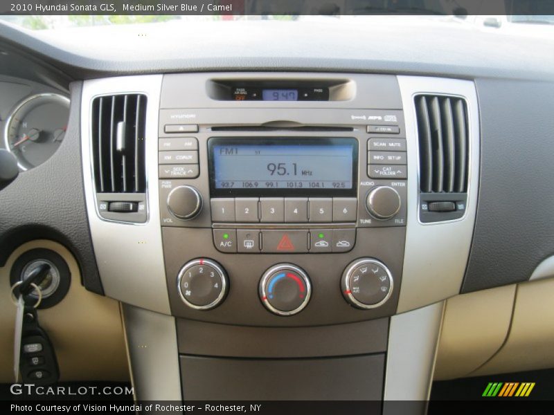 Medium Silver Blue / Camel 2010 Hyundai Sonata GLS