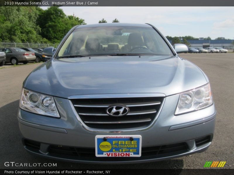Medium Silver Blue / Camel 2010 Hyundai Sonata GLS