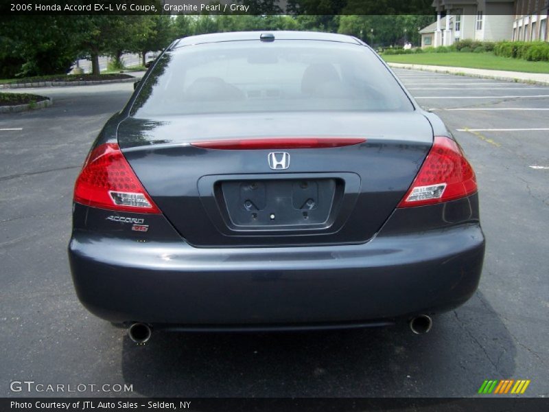 Graphite Pearl / Gray 2006 Honda Accord EX-L V6 Coupe