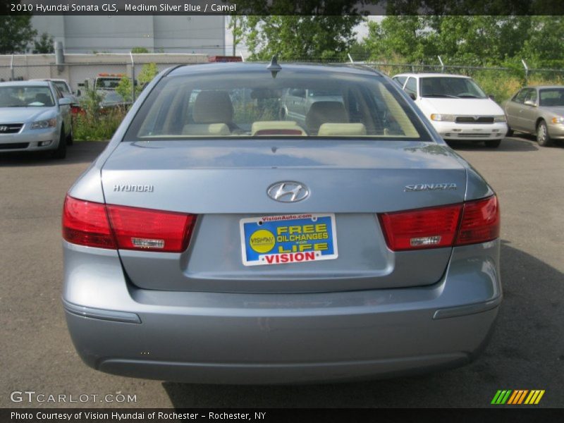 Medium Silver Blue / Camel 2010 Hyundai Sonata GLS