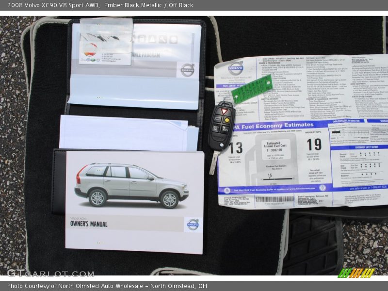  2008 XC90 V8 Sport AWD Window Sticker