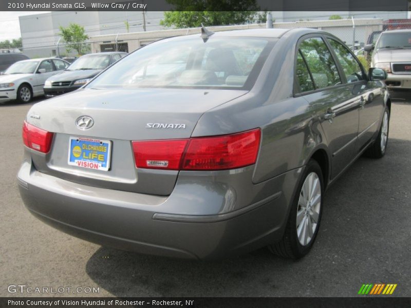 Willow Gray / Gray 2010 Hyundai Sonata GLS