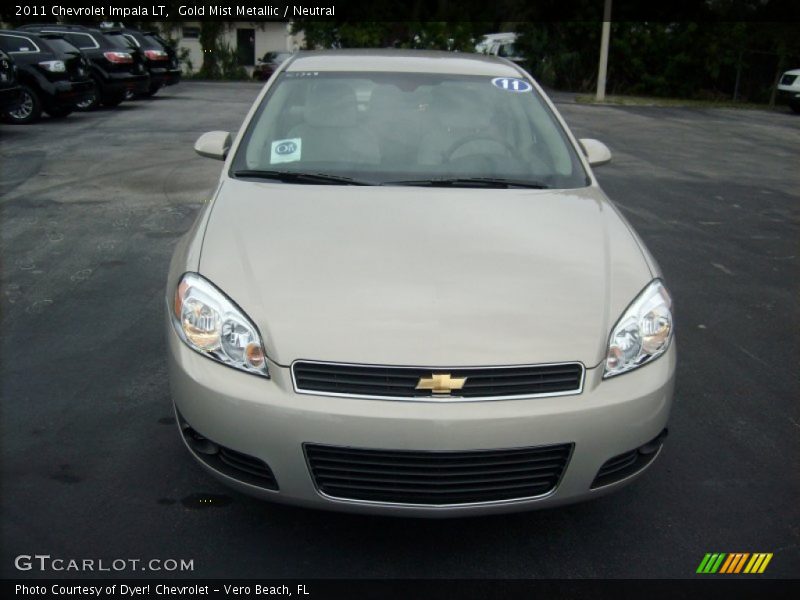 Gold Mist Metallic / Neutral 2011 Chevrolet Impala LT