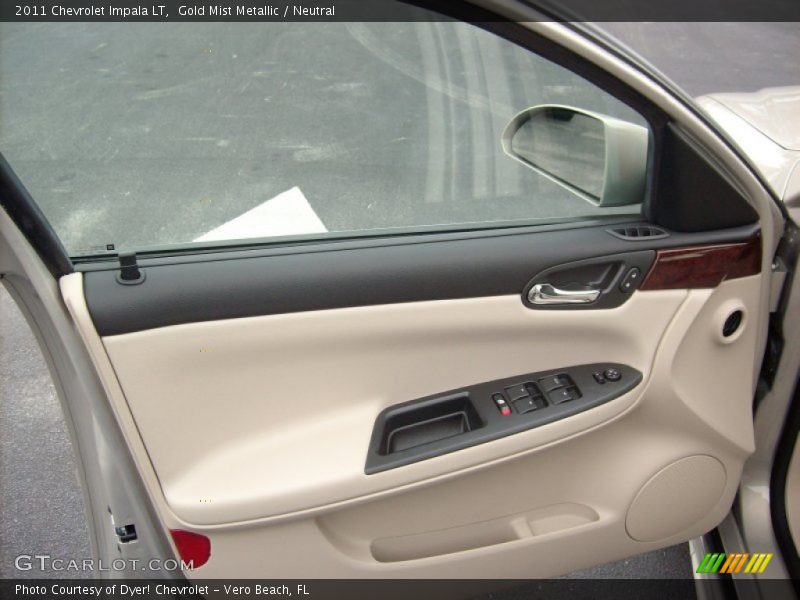 Gold Mist Metallic / Neutral 2011 Chevrolet Impala LT