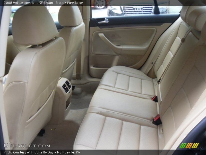 Black / Pure Beige 2008 Volkswagen Jetta SE Sedan
