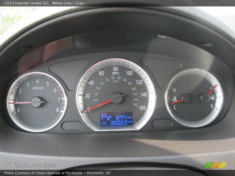 Willow Gray / Gray 2010 Hyundai Sonata GLS