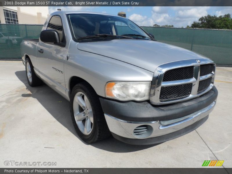 Bright Silver Metallic / Dark Slate Gray 2003 Dodge Ram 1500 ST Regular Cab