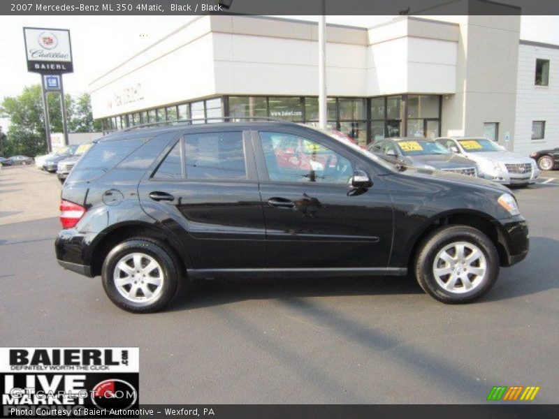 Black / Black 2007 Mercedes-Benz ML 350 4Matic