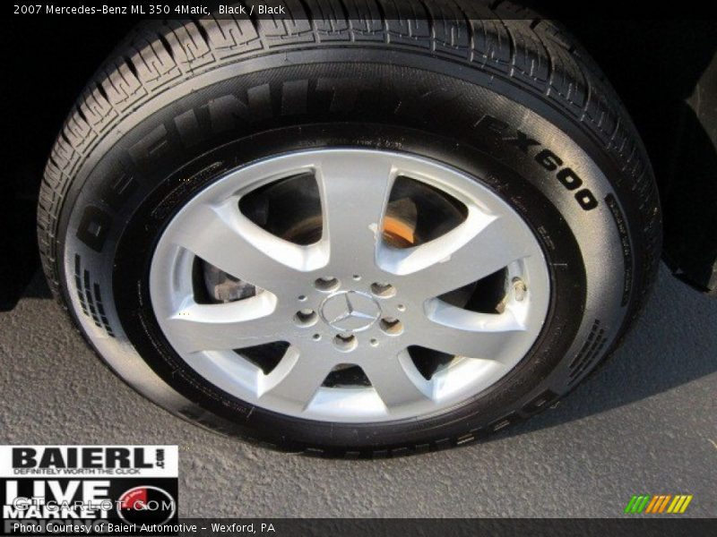 Black / Black 2007 Mercedes-Benz ML 350 4Matic