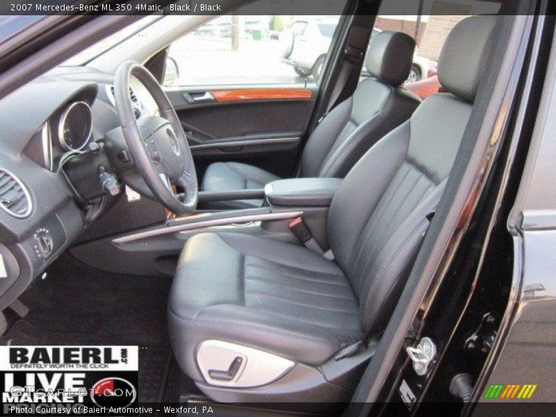 Black / Black 2007 Mercedes-Benz ML 350 4Matic