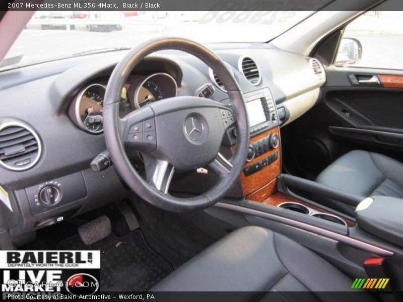 Black / Black 2007 Mercedes-Benz ML 350 4Matic