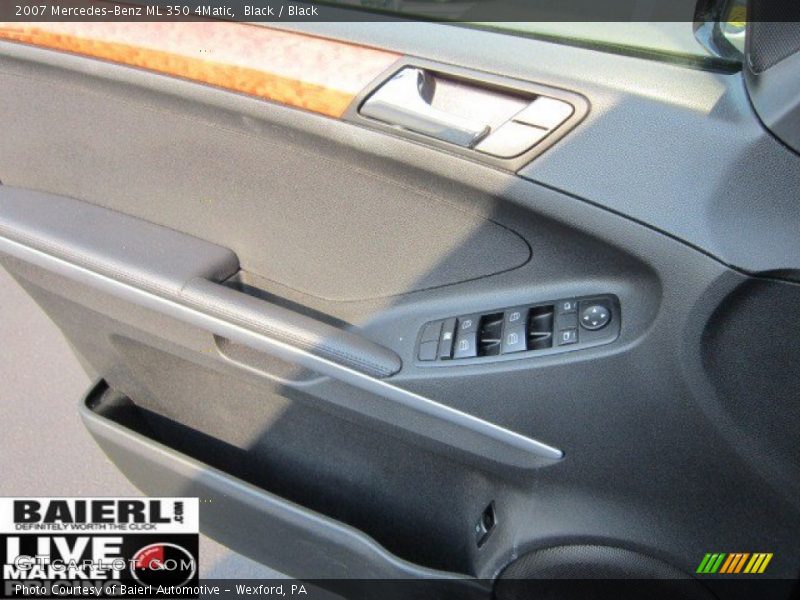Black / Black 2007 Mercedes-Benz ML 350 4Matic