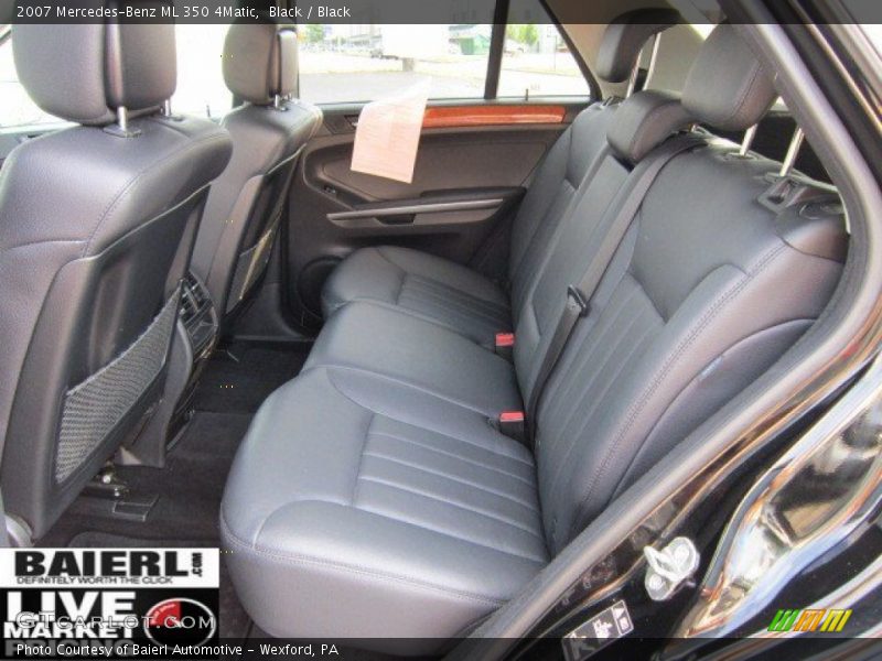 Black / Black 2007 Mercedes-Benz ML 350 4Matic