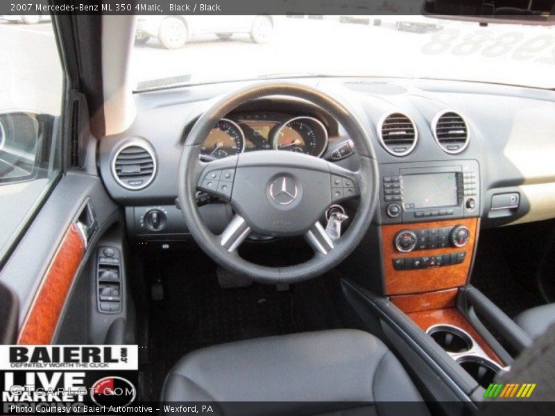 Black / Black 2007 Mercedes-Benz ML 350 4Matic