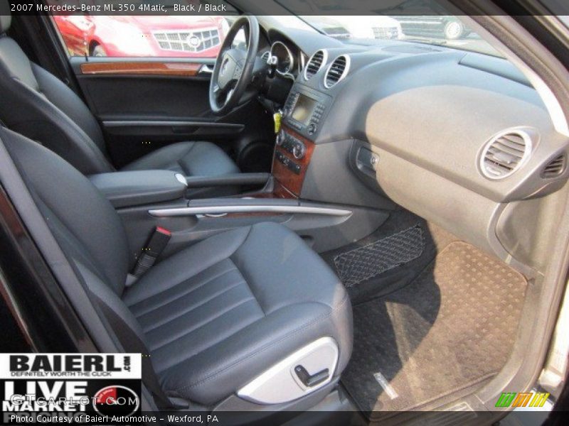 Black / Black 2007 Mercedes-Benz ML 350 4Matic
