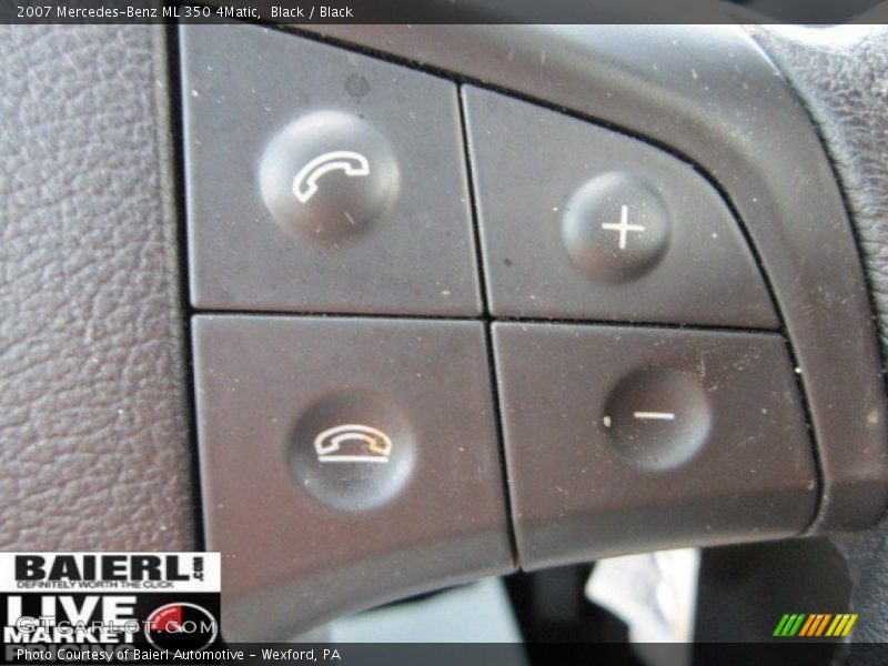 Black / Black 2007 Mercedes-Benz ML 350 4Matic