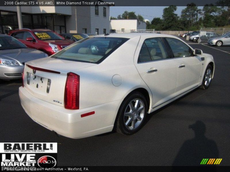 White Diamond Tricoat / Cashmere 2008 Cadillac STS 4 V6 AWD