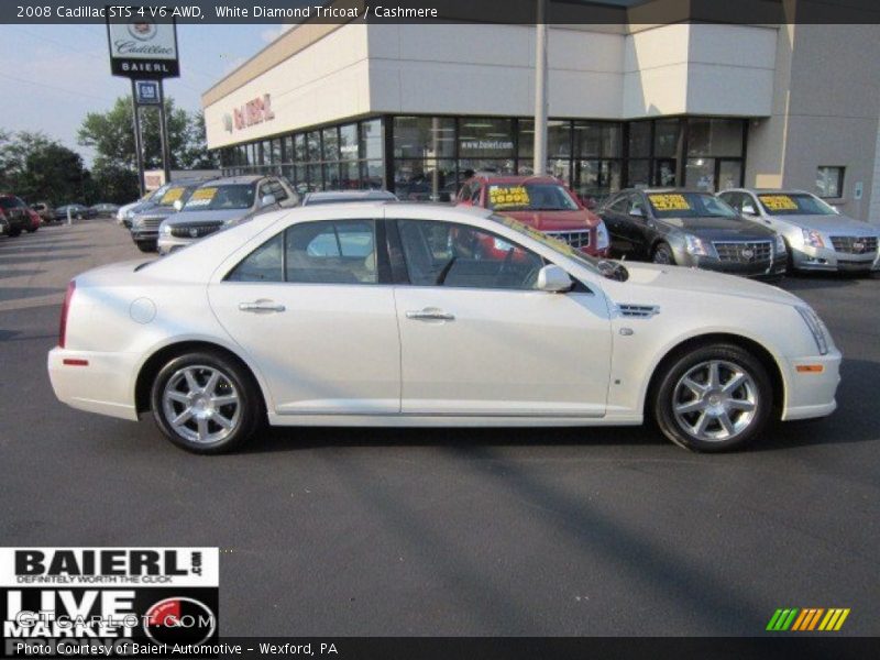 White Diamond Tricoat / Cashmere 2008 Cadillac STS 4 V6 AWD