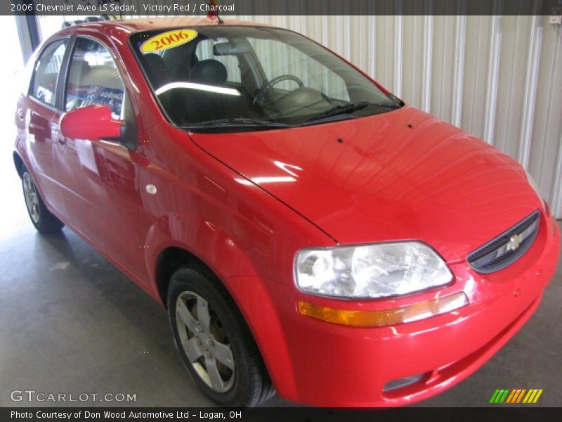 Victory Red / Charcoal 2006 Chevrolet Aveo LS Sedan