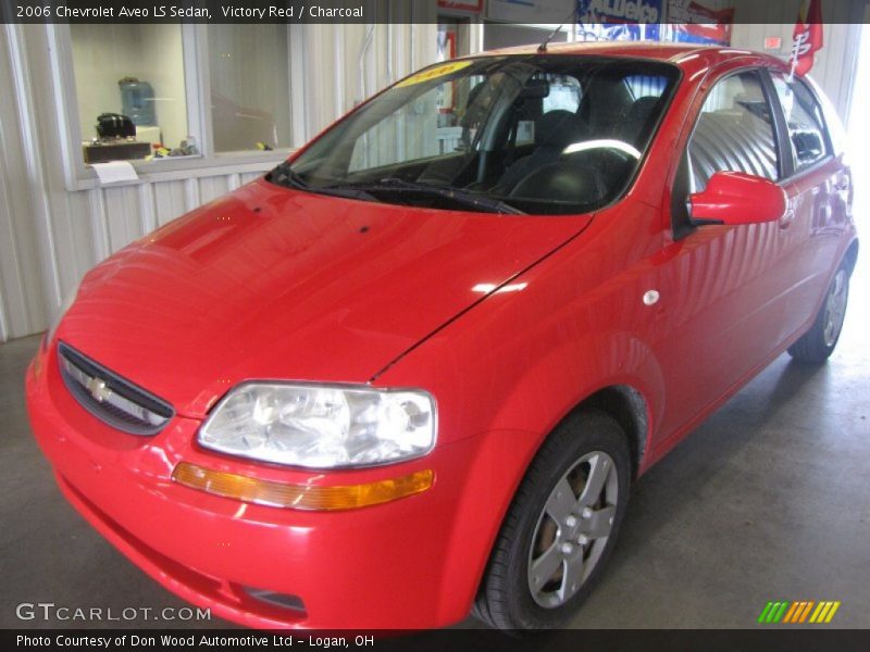 Victory Red / Charcoal 2006 Chevrolet Aveo LS Sedan