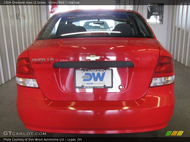 Victory Red / Charcoal 2006 Chevrolet Aveo LS Sedan