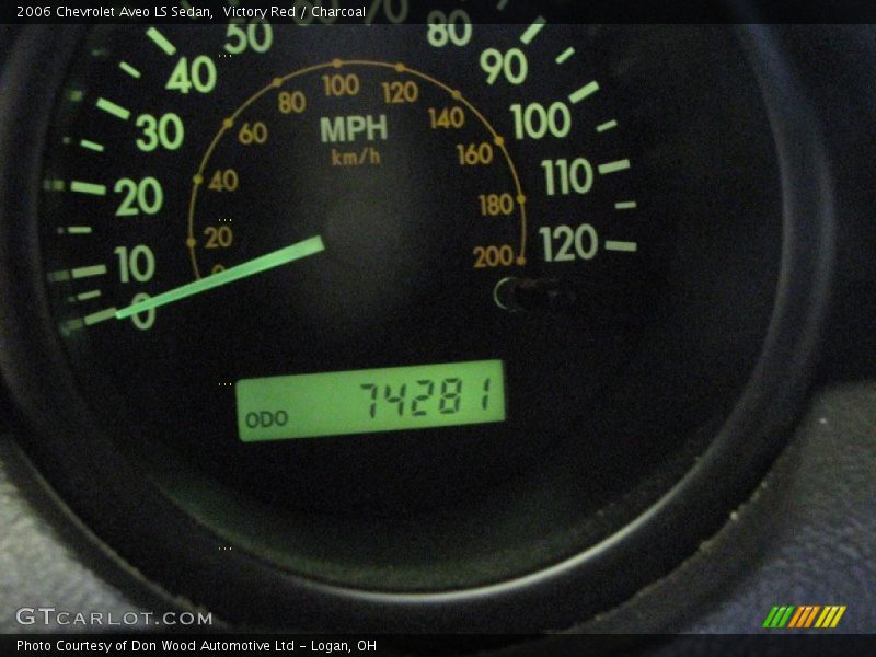 Victory Red / Charcoal 2006 Chevrolet Aveo LS Sedan