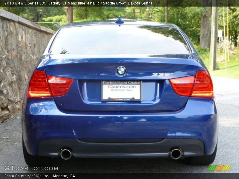 Le Mans Blue Metallic / Saddle Brown Dakota Leather 2010 BMW 3 Series 335i Sedan