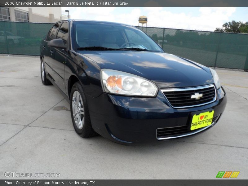 Dark Blue Metallic / Titanium Gray 2006 Chevrolet Malibu LS Sedan