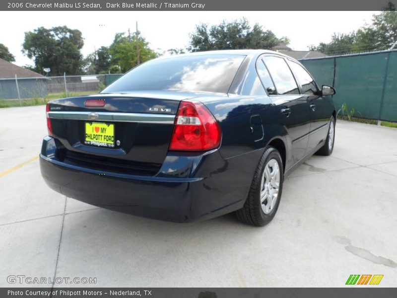 Dark Blue Metallic / Titanium Gray 2006 Chevrolet Malibu LS Sedan