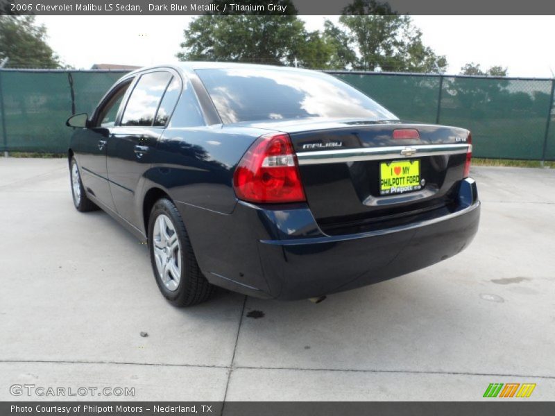 Dark Blue Metallic / Titanium Gray 2006 Chevrolet Malibu LS Sedan