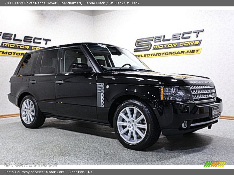 Barolo Black / Jet Black/Jet Black 2011 Land Rover Range Rover Supercharged