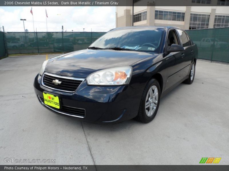 Dark Blue Metallic / Titanium Gray 2006 Chevrolet Malibu LS Sedan