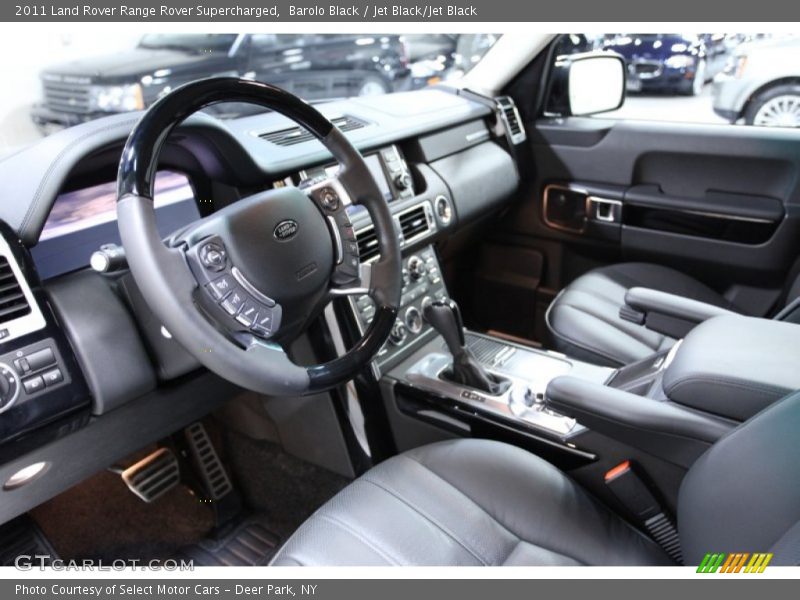 Barolo Black / Jet Black/Jet Black 2011 Land Rover Range Rover Supercharged