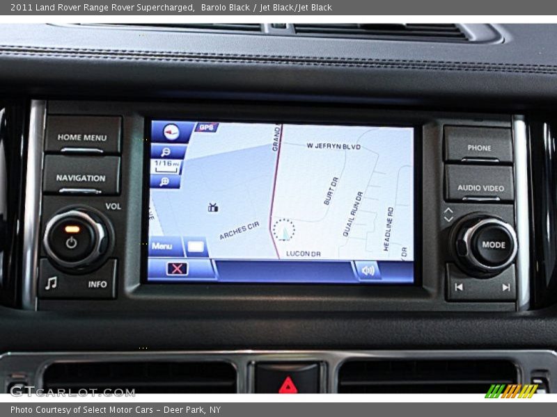 Barolo Black / Jet Black/Jet Black 2011 Land Rover Range Rover Supercharged