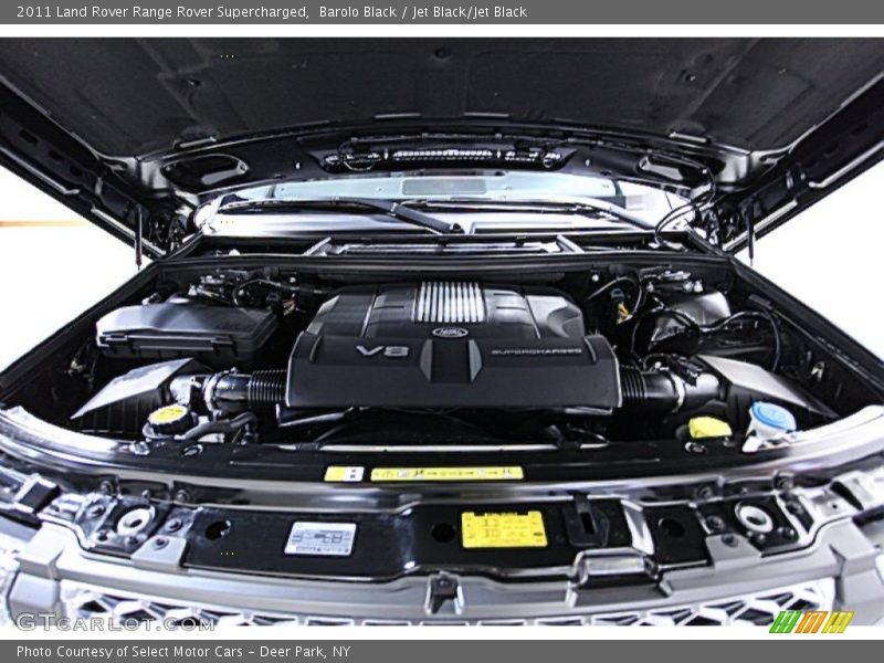 Barolo Black / Jet Black/Jet Black 2011 Land Rover Range Rover Supercharged
