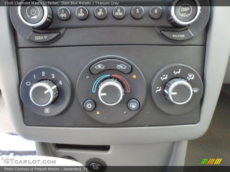 Controls of 2006 Malibu LS Sedan