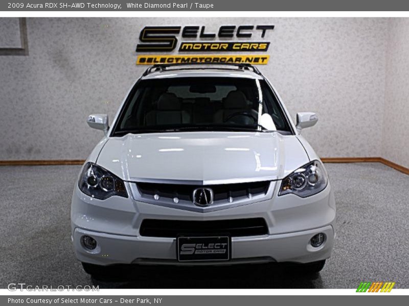 White Diamond Pearl / Taupe 2009 Acura RDX SH-AWD Technology