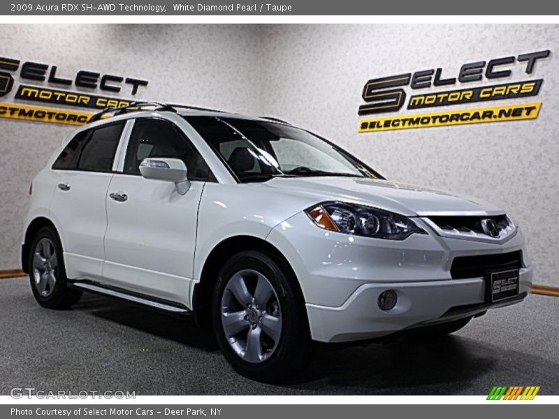 White Diamond Pearl / Taupe 2009 Acura RDX SH-AWD Technology