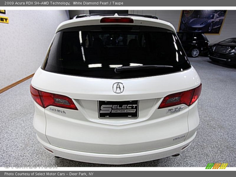 White Diamond Pearl / Taupe 2009 Acura RDX SH-AWD Technology