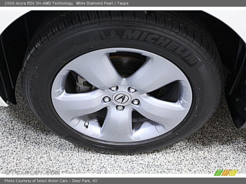 White Diamond Pearl / Taupe 2009 Acura RDX SH-AWD Technology