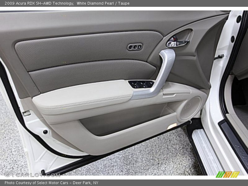 White Diamond Pearl / Taupe 2009 Acura RDX SH-AWD Technology