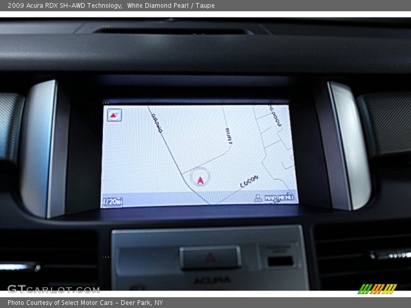White Diamond Pearl / Taupe 2009 Acura RDX SH-AWD Technology