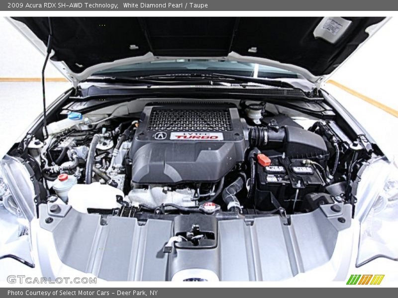 White Diamond Pearl / Taupe 2009 Acura RDX SH-AWD Technology