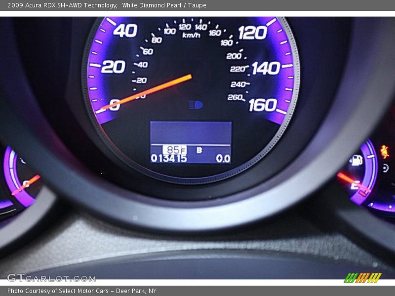 White Diamond Pearl / Taupe 2009 Acura RDX SH-AWD Technology