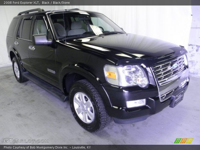 Black / Black/Stone 2008 Ford Explorer XLT