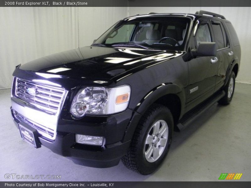Black / Black/Stone 2008 Ford Explorer XLT